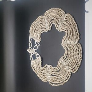 Elegant White Beaded Necklace